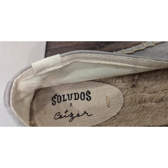 Soludos Let's Fly Away Espadrille Slip On Shoes Size 9 - Picture 5 of 12